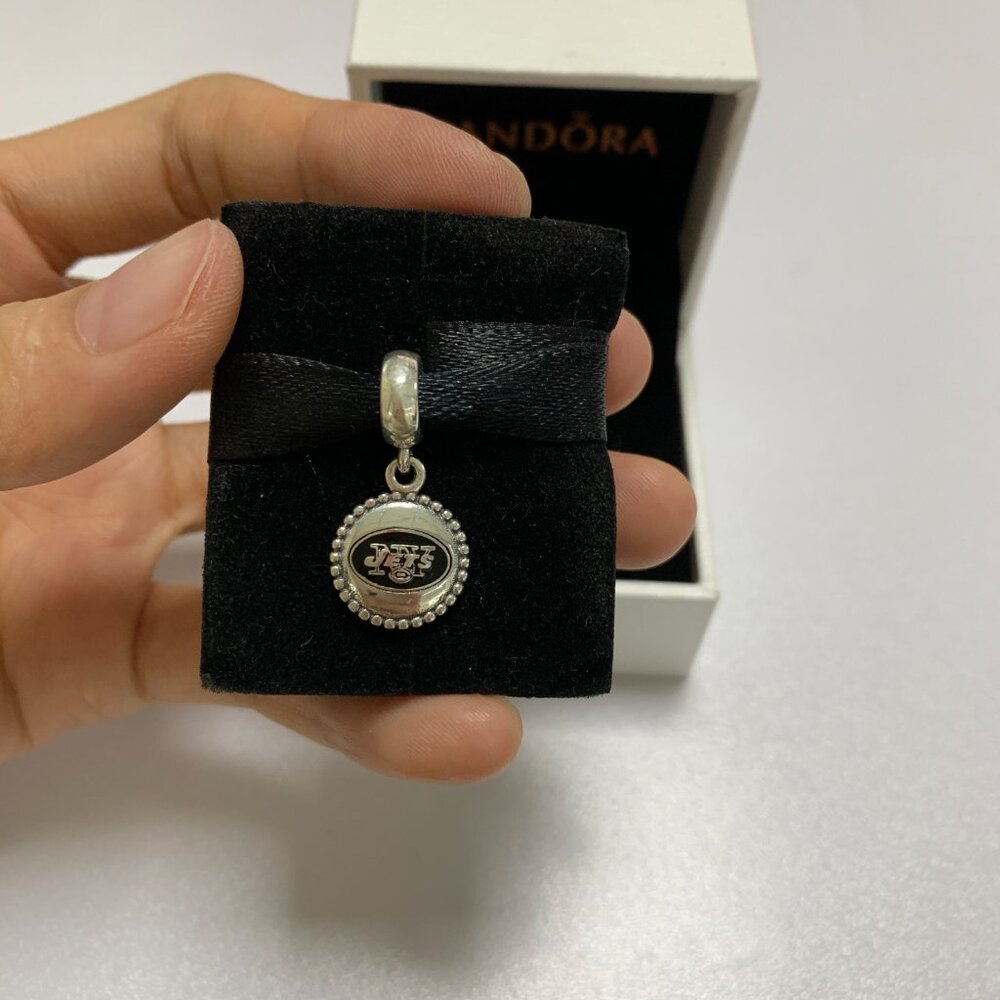 Pandora NFL Football Charm New York Jets Dangle Charm Pendant